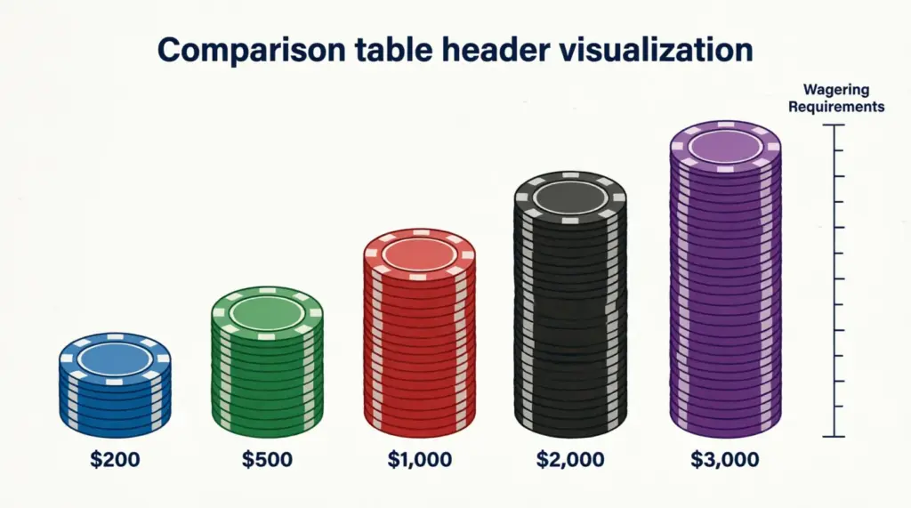 Bonus Comparison Chart Header