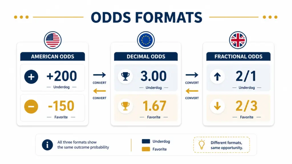 Odds Formats Infographic